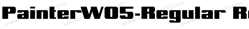 PainterW05-Regular Regular字体转换